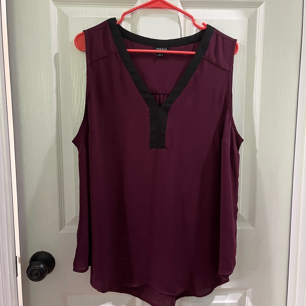 Torrid. Chiffon-like Purple Tank